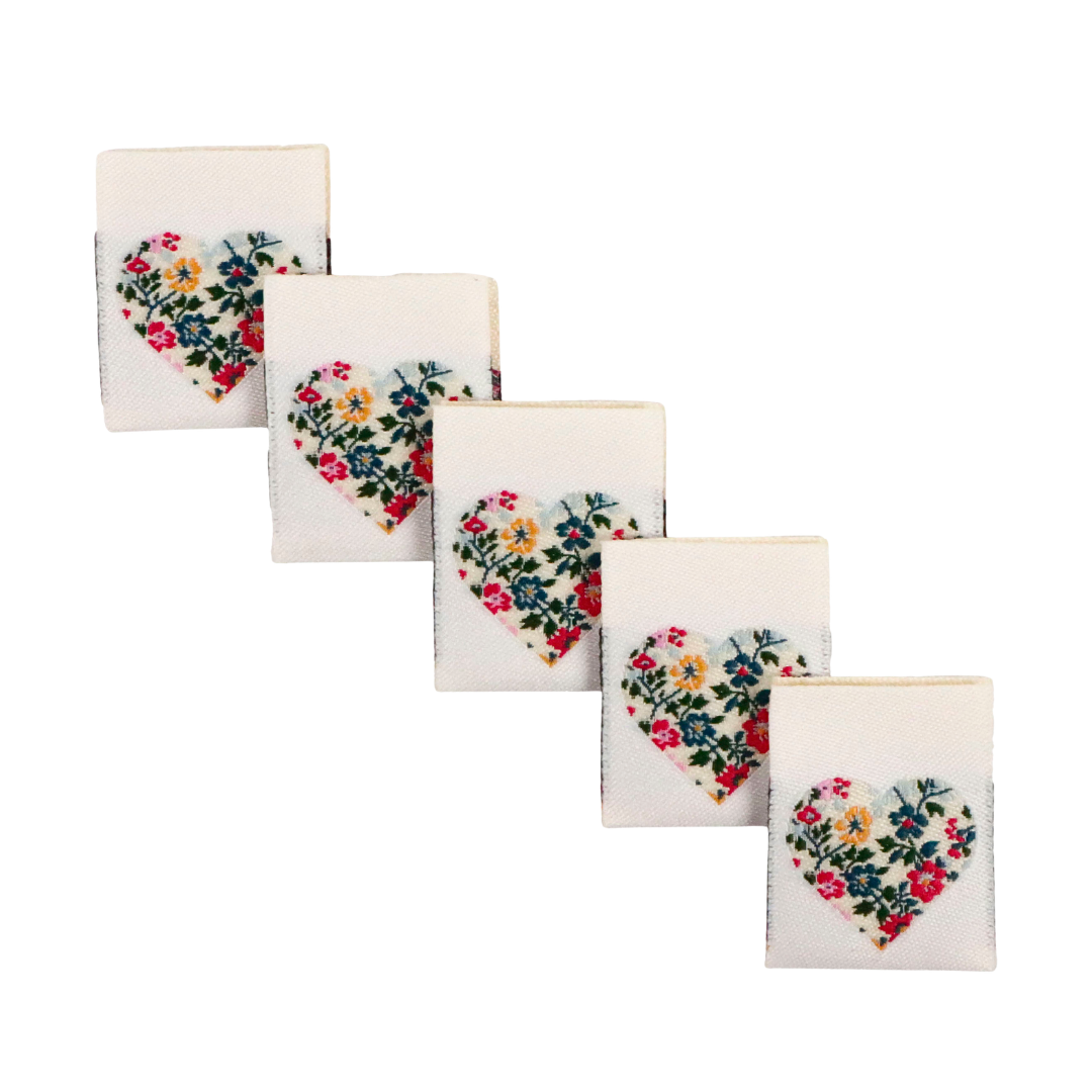 Cutesy Floral Heart | Pack of 5