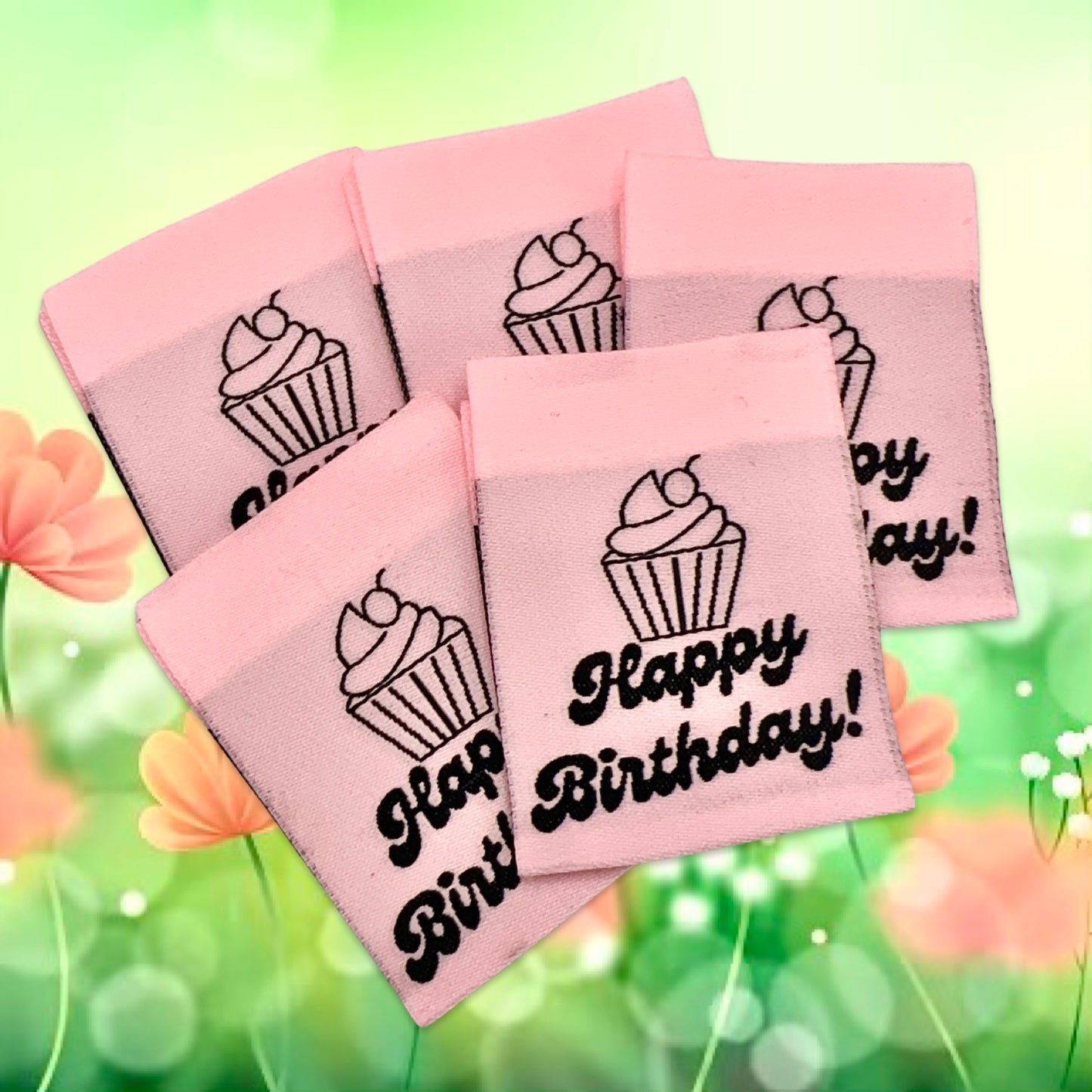 Happy Birthday (Pink and Black) | Pack of 5