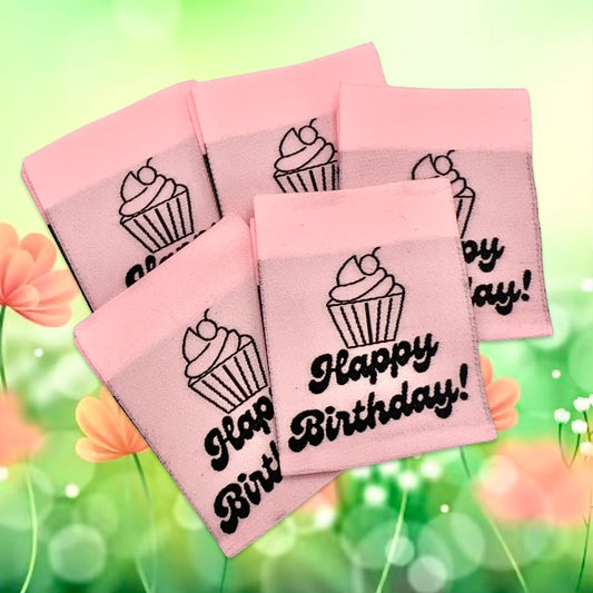 Happy Birthday (Pink and Black) | Pack of 5