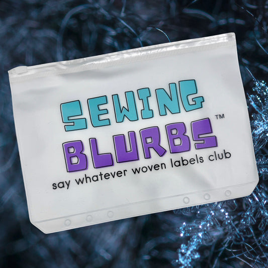Sewing Blurbs Translucent Zip Pouch
