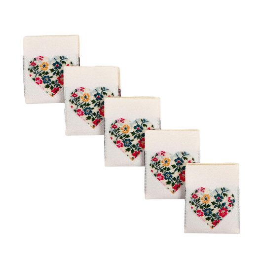 Cutesy Floral Heart | Pack of 5