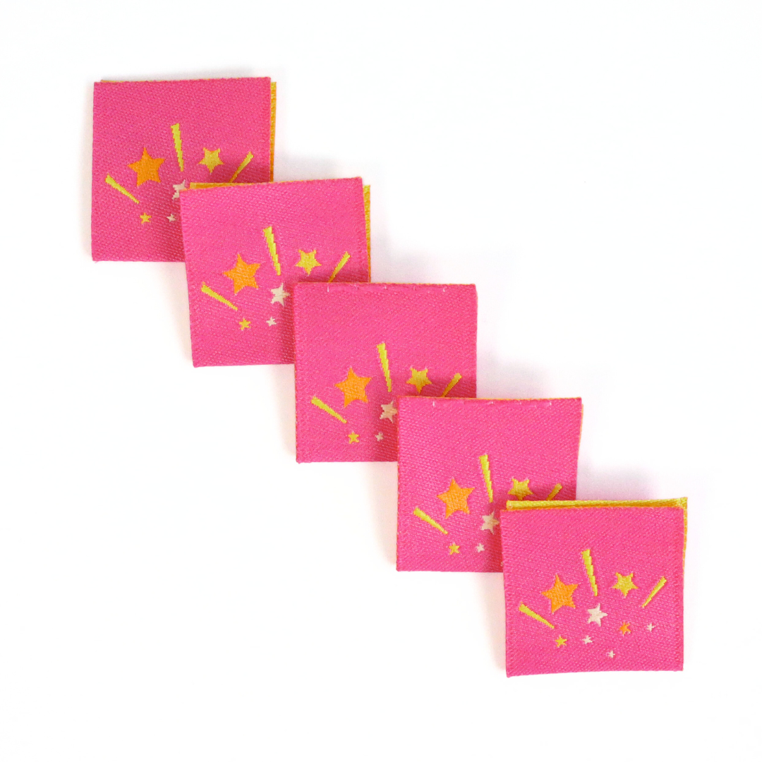 Pink & Yellow Stars | Pack of 5
